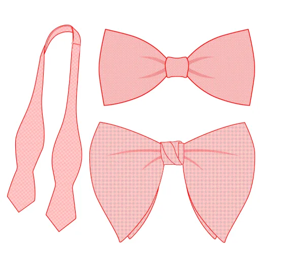 Same design can be into pre-tied or self tie bow ties