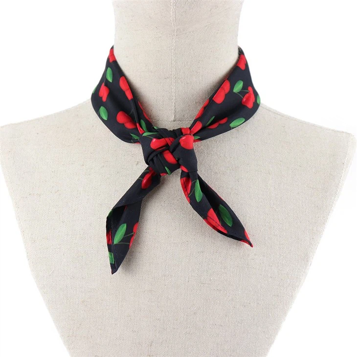 Black Printed Scarf